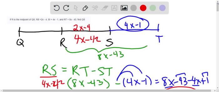 If r is the midpoint of qs and qs