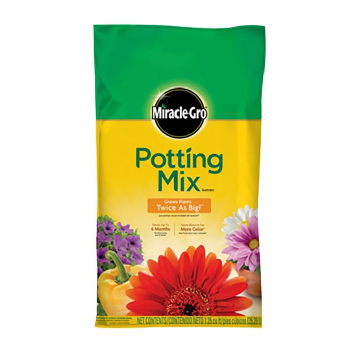 A certain bag of potting soil is 1/4